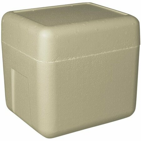 PLASTILITE Insulated Biodegradable Cooler 11 1/8'' x 8 1/2'' x 11 1/8'' - 1 1/2'' Thick 451RSL1110PLT